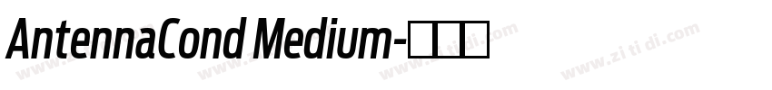 AntennaCond Medium字体转换